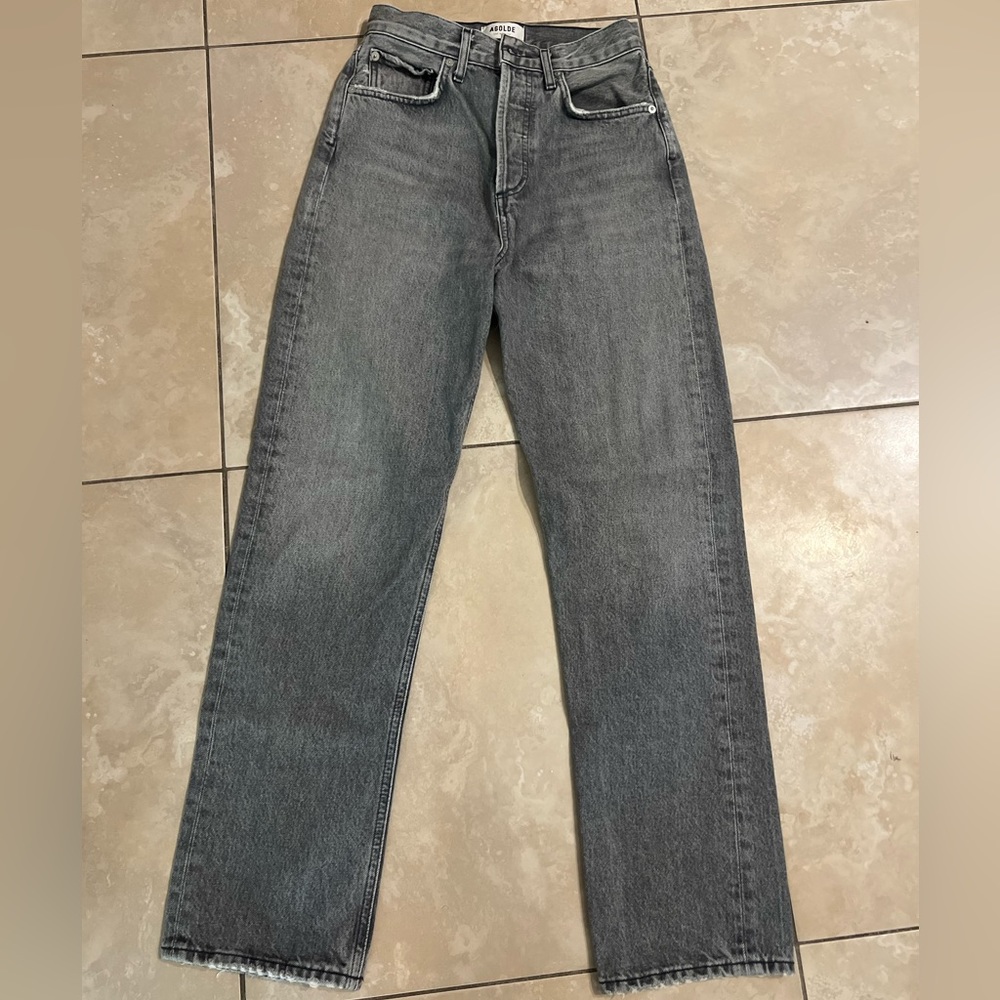 Agolde 90s Pinch Waist Jeans Dark Gray